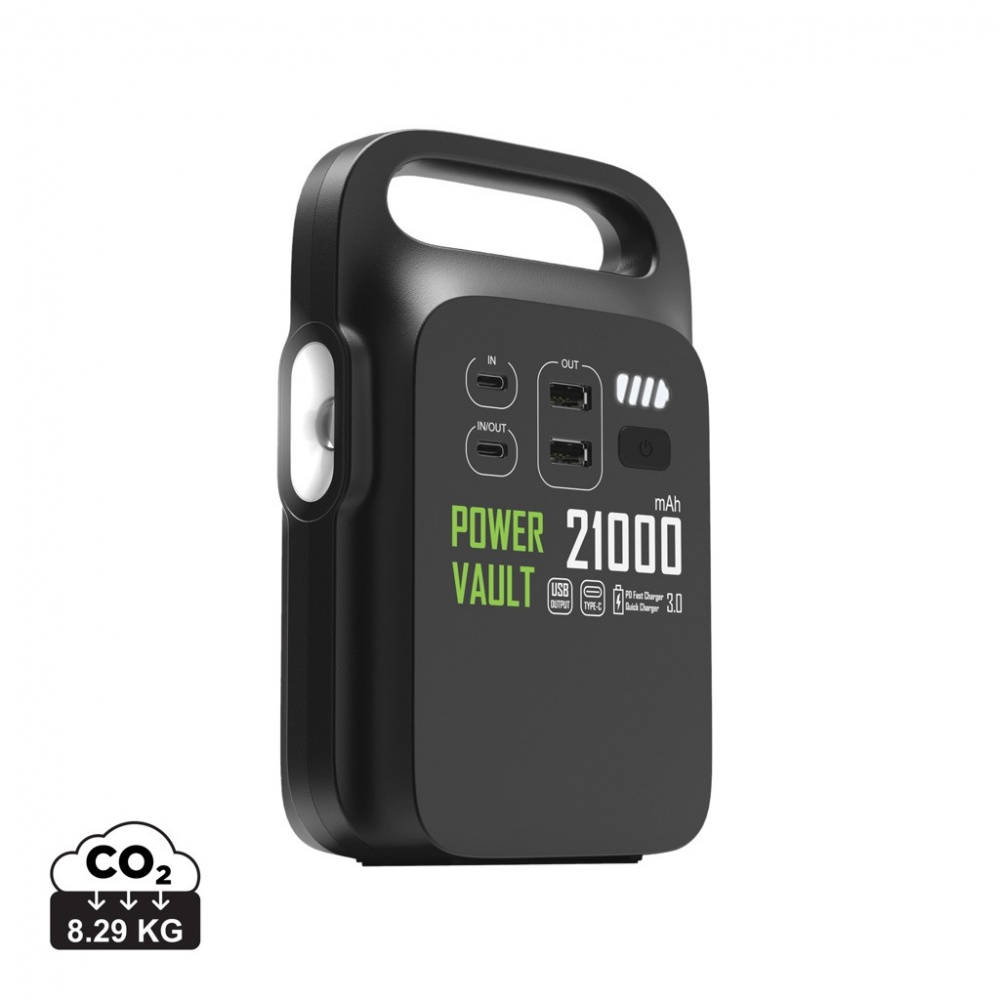 Logotrade werbemittel das Foto: Power Vault 21.000mAh tragbare Powerstation aus RCS rPlastik