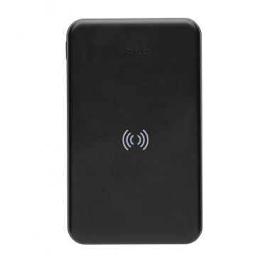 Logotrade Firmengeschenke das Foto: 5.000mAh 5W Wireless Powerbank aus RCS recyceltem Kunststoff