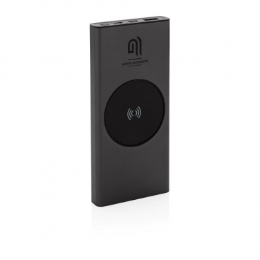Logotrade Logogeschenke das Foto: Terra 10.000mAh 18W Powerbank aus RCS  Alu, 10W Wireless