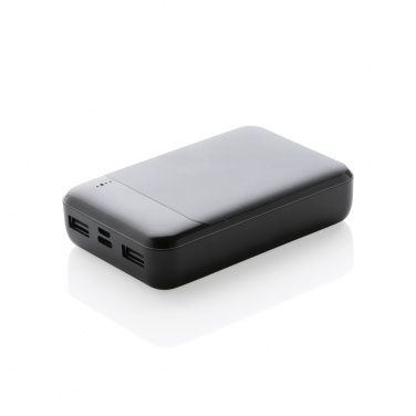 Logotrade Werbeartikel das Foto: 10.000 mAh Powerbank aus RCS Standard recyceltem Kunststoff