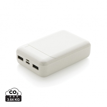 Logotrade werbemittel das Foto: 10.000 mAh Powerbank aus RCS Standard recyceltem Kunststoff