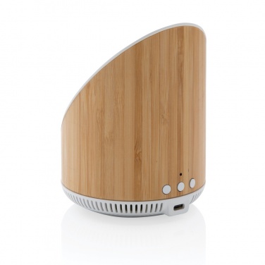 Logotrade Logogeschenke das Foto: Ovate 5W Bambus Lautsprecher mit 15W WirelessCharger