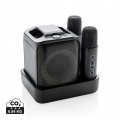 Singvibe Karaoke-Set mit Doppelmikrofon aus RCS rec. ABS, Schwarz