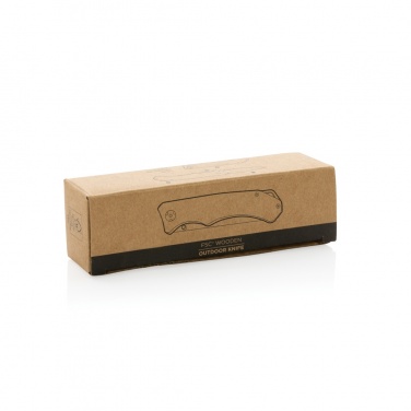 Logotrade werbemittel das Foto: Outdoormesser aus Holz