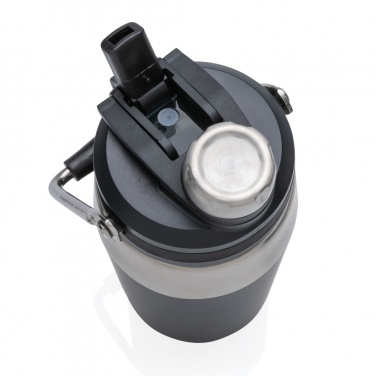 Logotrade Werbegeschenke das Foto: 500ml Vakuum StainlessSteel Flasche mit Dual-Deckel-Funktion