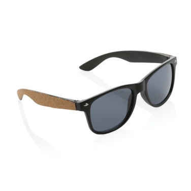 Logotrade Werbegeschenke das Foto: Sonnenbrille aus GRS recyceltem PC-Kunststoff mit Kork