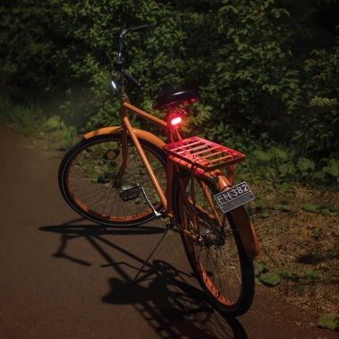 Logotrade werbemittel das Foto: Lumino USB Fahrradlicht-Set aus RCS recyceltem Kunststoff