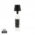 BottleGlow Lampe aus RCS recyceltem Kunststoff, Schwarz