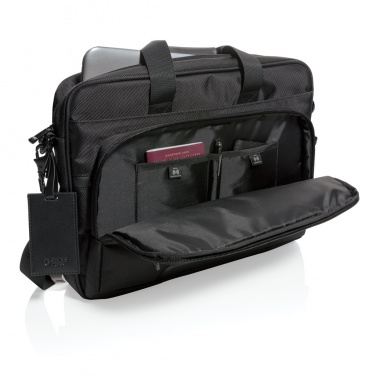 Logotrade Werbeartikel das Foto: Swiss Peak RPET Voyager RFID 15.6" Laptoptasche