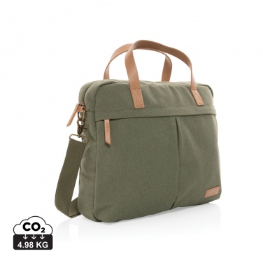 Logotrade Geschäftsgeschenke das Foto: Impact AWARE™ 16 oz. rCanvas Laptop-Tasche