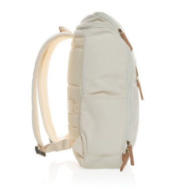 Logotrade Werbeartikel das Foto: Impact AWARE™ 16 oz. r recyceltem canvas 15" Laptop-Rucksack