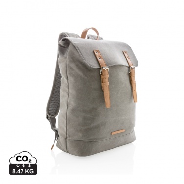 Logotrade Werbegeschenke das Foto: Canvas Laptop-Rucksack, PVC-frei