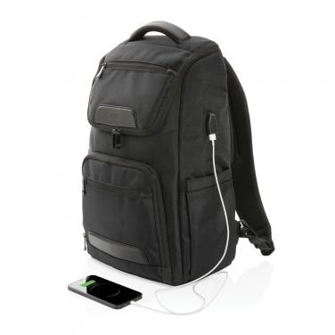 Logotrade Logogeschenke das Foto: Swiss Peak AWARE™ RPET Voyager 15.6" Laptop Rucksack