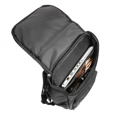 Logotrade Werbeartikel das Foto: Swiss Peak AWARE™ RPET Voyager 15.6" Laptop Rucksack