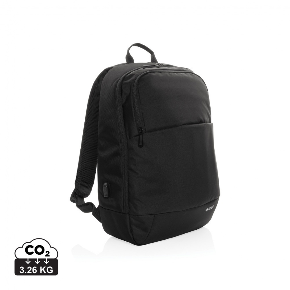 Logotrade Werbegeschenke das Foto: Swiss Peak AWARE™ moderner 15,6" Laptop-Rucksack