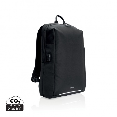 Logotrade Geschäftsgeschenke das Foto: Swiss Peak AWARE™ RFID und USB A-Laptop-Rucksack