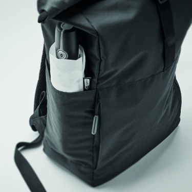 Logotrade Werbegeschenke das Foto: Rolltop-Rucksack 300D RPET