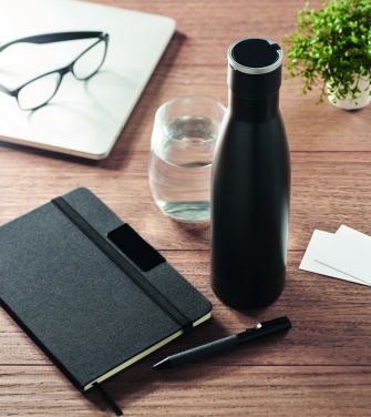 Logotrade Werbeartikel das Foto: Set Notizbuch mit Flasche