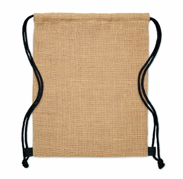Logotrade Geschäftsgeschenke das Foto: Jute Beutel mit Kordelzug