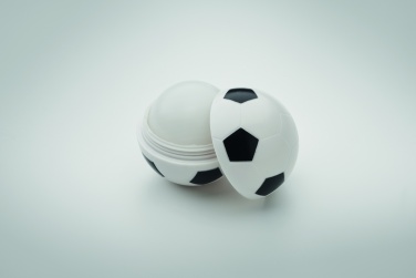 Logotrade Geschäftsgeschenke das Foto: Lippenbalsam Fußball