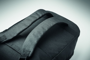 Logotrade Firmengeschenke das Foto: Ein tragbarer Rucksack-Trolley mit Rädern, hergestellt aus 600D RPET-Polyester.