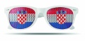 Fan Sonnenbrille, Weiß/Blau