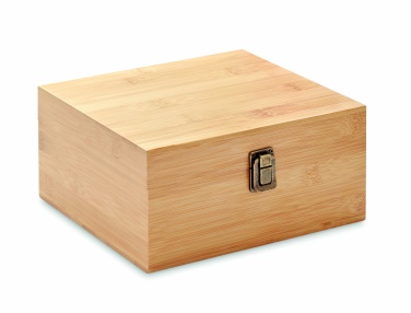 Logotrade Werbegeschenke das Foto: Whisky Set in Bambus Box