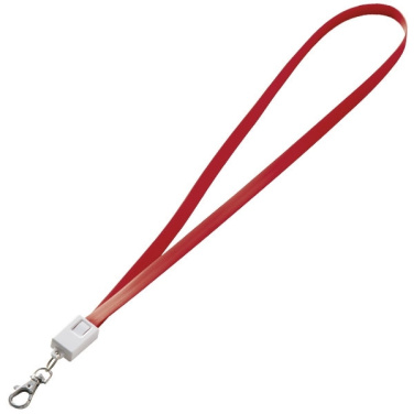 Logotrade Werbegeschenke das Foto: Lanyard mit USB-Kabel LE PORT