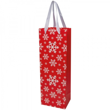Logotrade Werbeartikel das Foto: Weintasche im Weihnachtsdesign LAPLAND