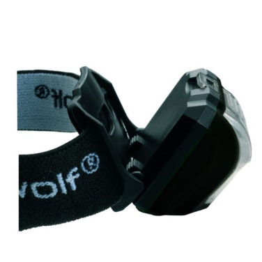 Logotrade Firmengeschenke das Foto: Stirnlampe TRONADOR Schwarzwolf