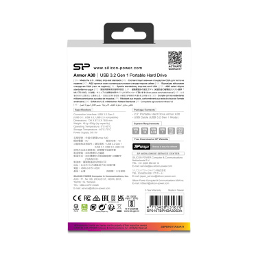 Logotrade Logogeschenke das Foto: Festplatte Silicon Power Armor A30 1TB