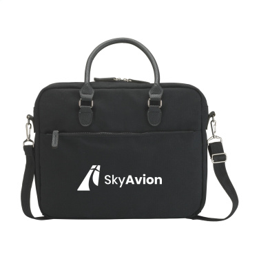 Logotrade Werbegeschenke das Foto: Denver 15,6-Zoll-Laptoptasche aus recyceltem Canvas