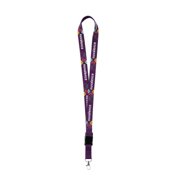 Logotrade Logogeschenke das Foto: Lanyard Sublimation Buckle Schlüsselband 25 mm