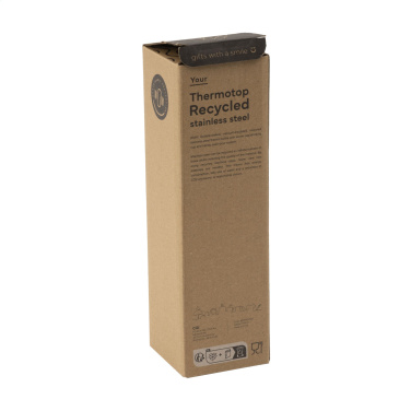 Logotrade Firmengeschenke das Foto: Thermotop Midi RCS Recycled Steel 500 ml Thermoflasche