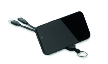Logotrade Werbegeschenke das Foto: Schlüsselring mit 60W Kabel