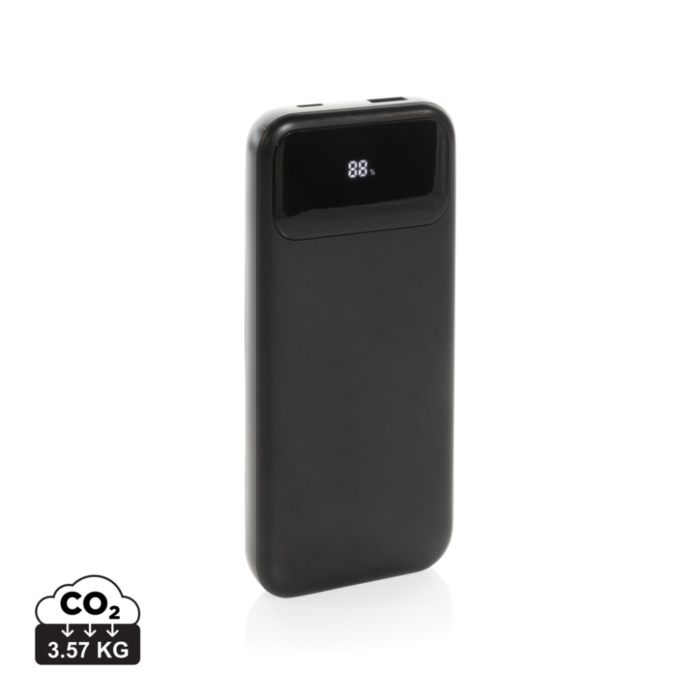 Logotrade werbemittel das Foto: Turbopack 10000mAh Powerbank mit integr. Kabeln aus RCS rABS