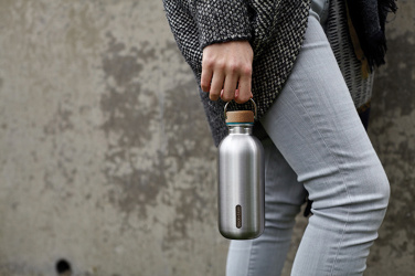 Logotrade Firmengeschenke das Foto: Black+Blum Stahl-Wasserflasche 600ml