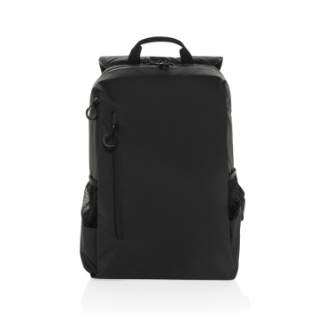 Logotrade Werbeartikel das Foto: Lima Aware™ RPET wasserabweisender 15,6" Laptop-Rucksack