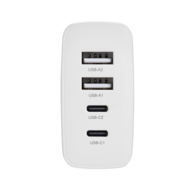Logotrade Firmengeschenke das Foto: TravelCharge Pro Reiseladegerät mit USB-C aus RCS rec. ABS
