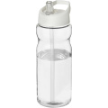 H2O Active® Eco Base 650 ml Sportflasche mit Ausgussdeckel, Transparent / Weiß