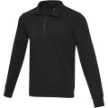 Tin Aware™ Pullover mit Half-Zip Reißverschluss aus recyceltem Material Unisex , Durchgehend schwarz