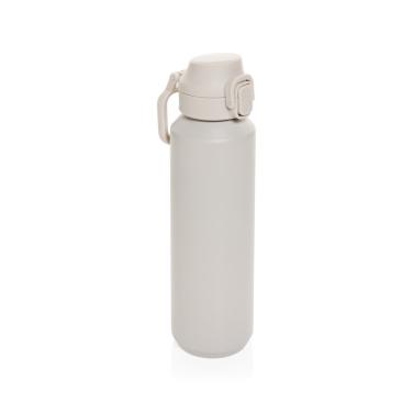 Logotrade Werbegeschenke das Foto: Via RCS Re-Steel Sportflasche mit Verschluss, 600ml