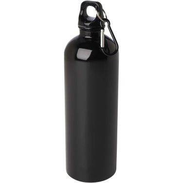 Logotrade Firmengeschenke das Foto: Oregon 750 ml RCS-zertifizierte, einwandige Trinkflasche aus Edelstahl mit Karabinerhaken