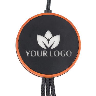 Logotrade Geschäftsgeschenke das Foto: Großes Kabel 4in1 mit beleuchtetem Logo - i5w