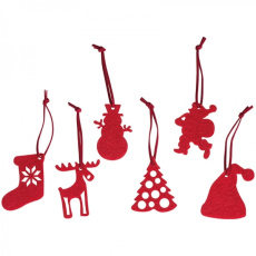 6-teiliger Christbaumschmuck FERGUS