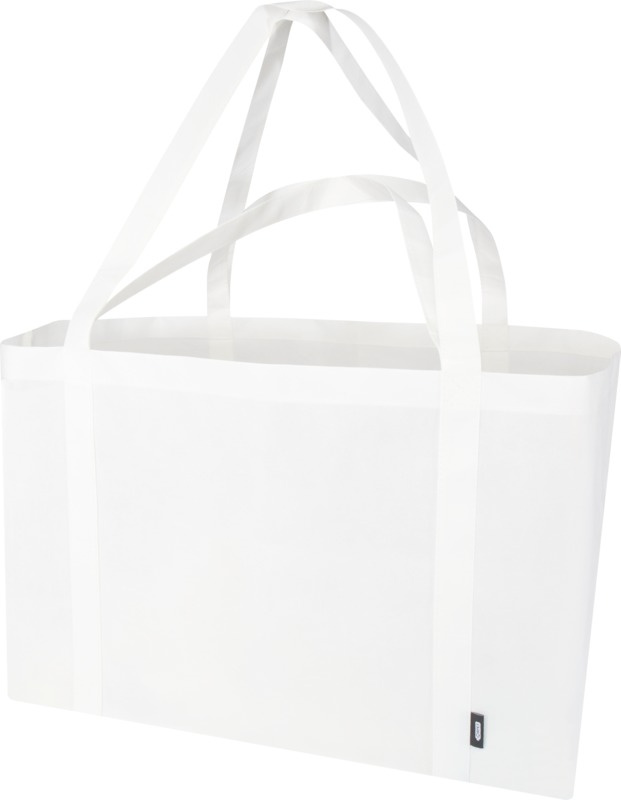 Logotrade Firmengeschenke das Foto: Jumbo Extra große Tragetasche aus recyceltem GRS Non Woven 65 L