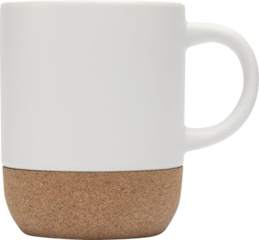 Logotrade Werbeartikel das Foto: Billie 300 ml Sublimation Keramiktasse mit Korkdetails