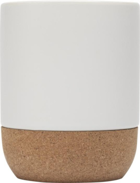 Logotrade Werbeartikel das Foto: Billie 300 ml Sublimation Keramiktasse mit Korkdetails