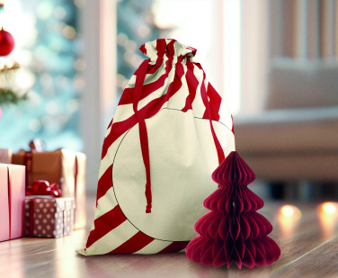 Logotrade Logogeschenke das Foto: Beutel mit Kordelzug Xmas