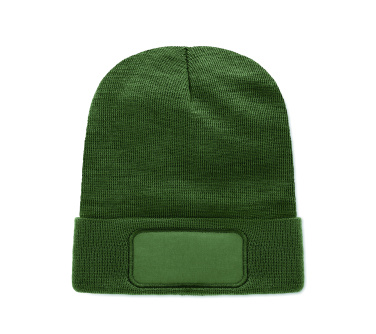 Logotrade Geschäftsgeschenke das Foto: Beanie RPET-Polyester